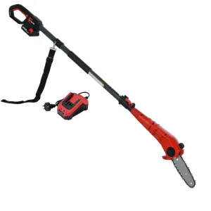20V Cordless Pole Chainsaw, 8" Bar, Lithium-Ion Battery - Baumr-AG