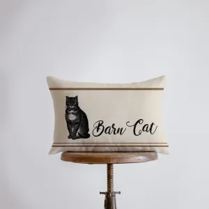 Barn Cat | Pillow Cover | 18 x 12 | Primitive Decor | Vintage Decor | Farmhouse Decor | Throw Pillows | Rustic Decor | Cabin Decor
