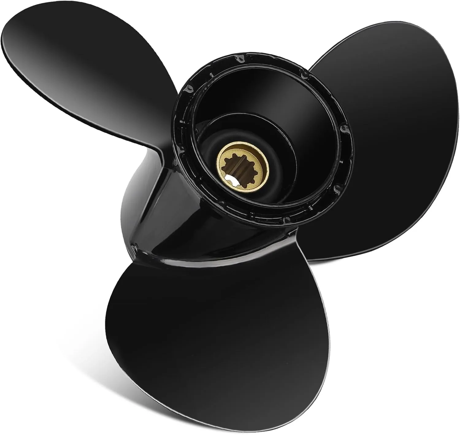 CEAC 10 3/8 x 13 (10 Spline Tooth) Upgrade Aluminum Outboard Motor Propeller fit Mercury Engines 9.9/15/18/20/25HP, OEM Parts No.48-19640A40, RH