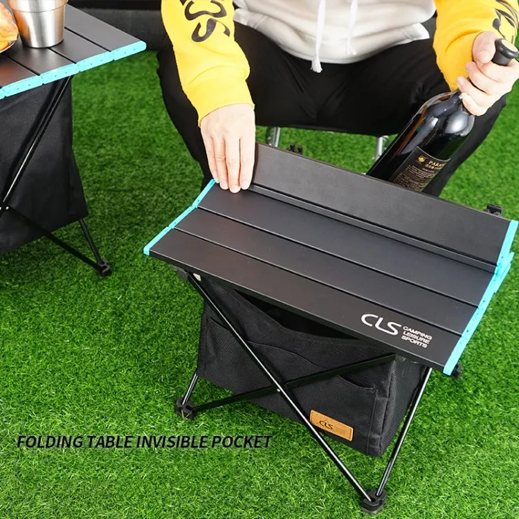 CLS Outdoor Folding Picnic Table Storage Hanging Bag Portable Invisible Pocket Storage Hanging Pocket,Style: Large Pocket