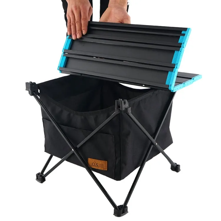 CLS Outdoor Folding Picnic Table Storage Hanging Bag Portable Invisible Pocket Storage Hanging Pocket,Style: Large Pocket