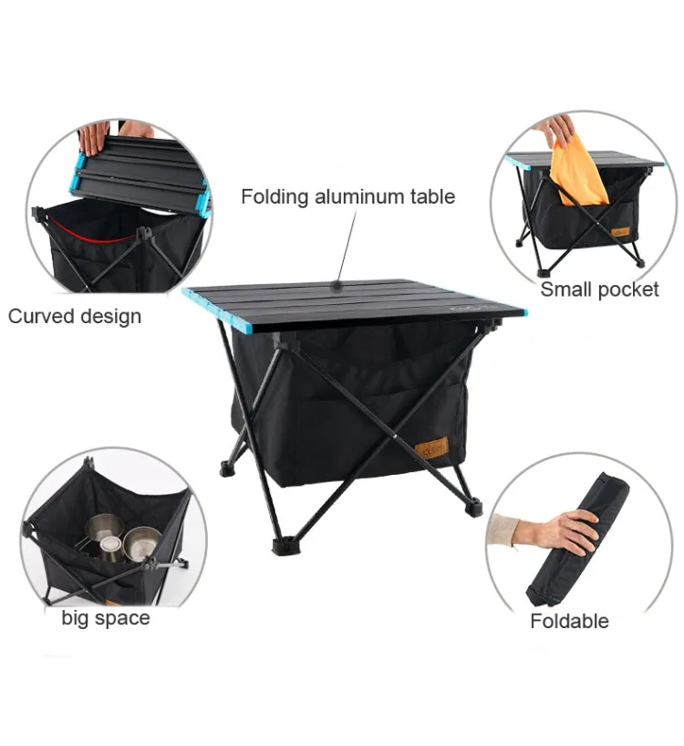 CLS Outdoor Folding Picnic Table Storage Hanging Bag Portable Invisible Pocket Storage Hanging Pocket,Style: Large Pocket