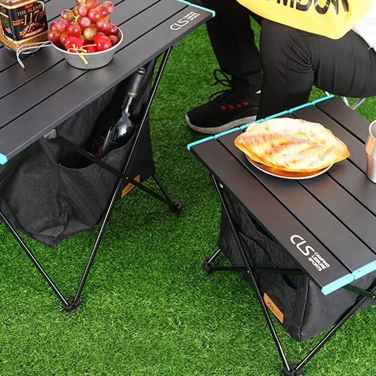 CLS Outdoor Folding Picnic Table Storage Hanging Bag Portable Invisible Pocket Storage Hanging Pocket,Style: Table Medium   Large Pocket