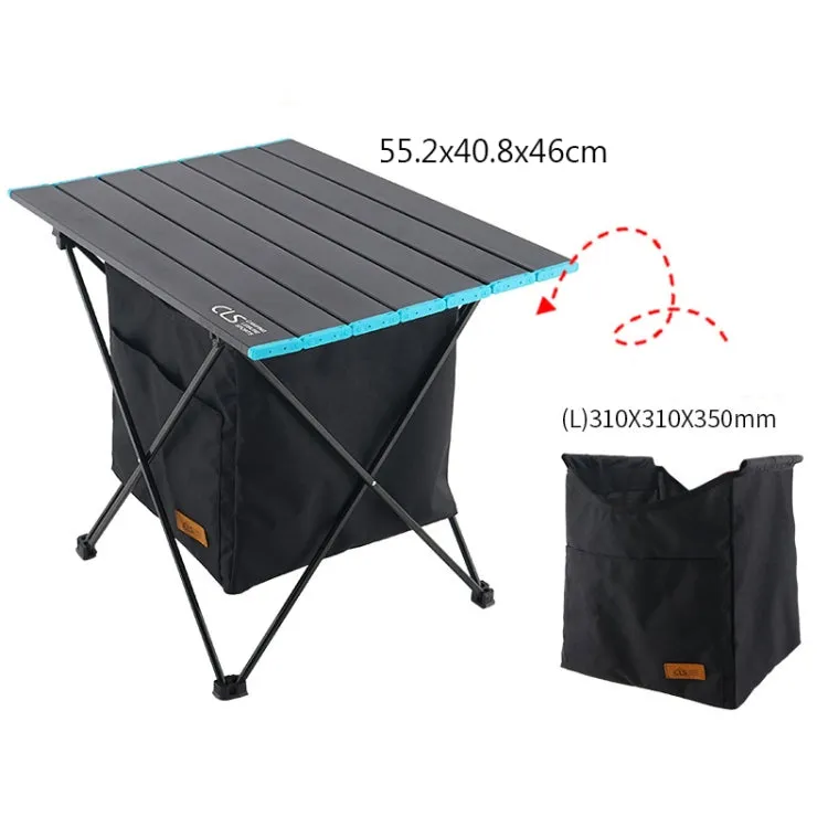 CLS Outdoor Folding Picnic Table Storage Hanging Bag Portable Invisible Pocket Storage Hanging Pocket,Style: Table Medium   Large Pocket