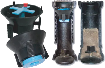 Debris Cap for Water Valve Boxes - Blue Handle (Stock)