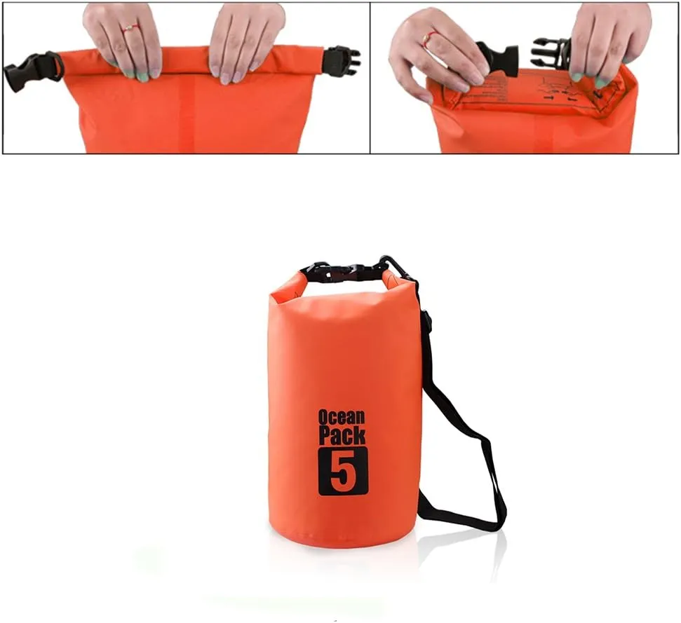 Dry Sack/Floating Waterproof Bag 2L/5L/10L/20L/30L for Boating, Kayaking, Hiking, Snowboarding, Camping, Rafting, Fishing and Backpacking