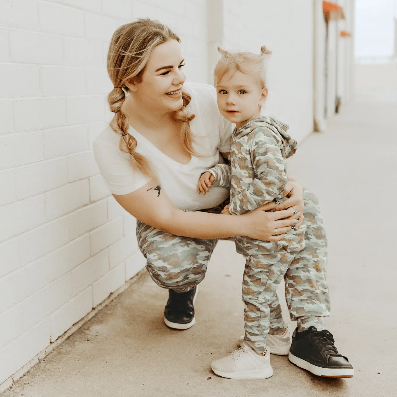 Faded Camo Jogger || Bamboo/cotton/spandex French Terry (18m-8y)