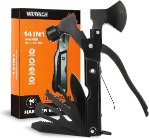 Fathers Day Dad Gifts from Daughter Wife, Gifts for Dad, Dads Gift for Fathers Day,14 in 1 Hammer Multitool with Axe, Mens Gifts for Dad from Daughter, Christmas Gifts for Men