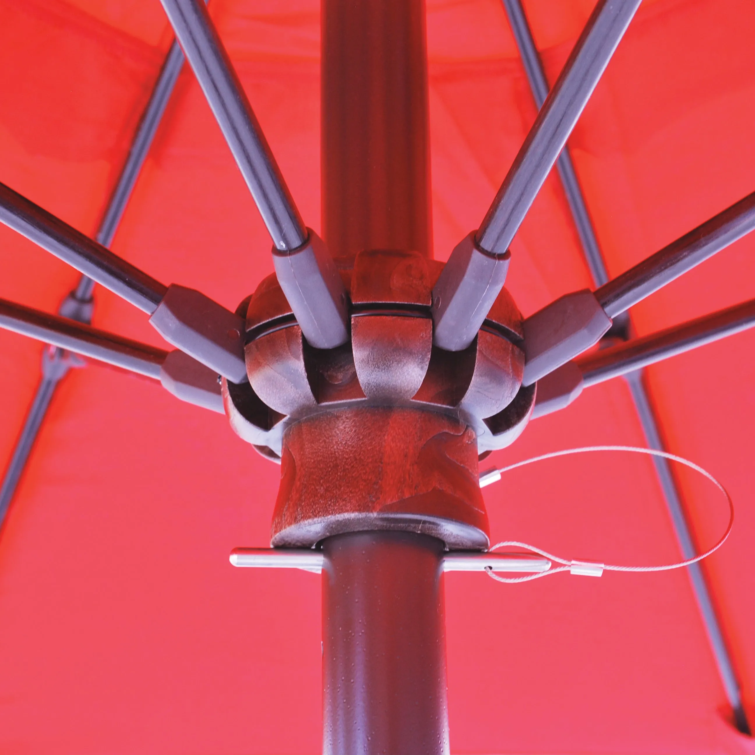 Galtech 715 6' Commercial Manual Lift Outdoor Market Umbrella