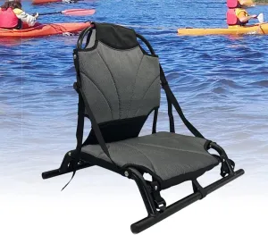 Kayak Seat, Kayak Accessories Seat Deluxe Padded Canoe Seat with Adjustable Backrest Support Universal Sit, for Kayaking, Fishing and Boat Rafting