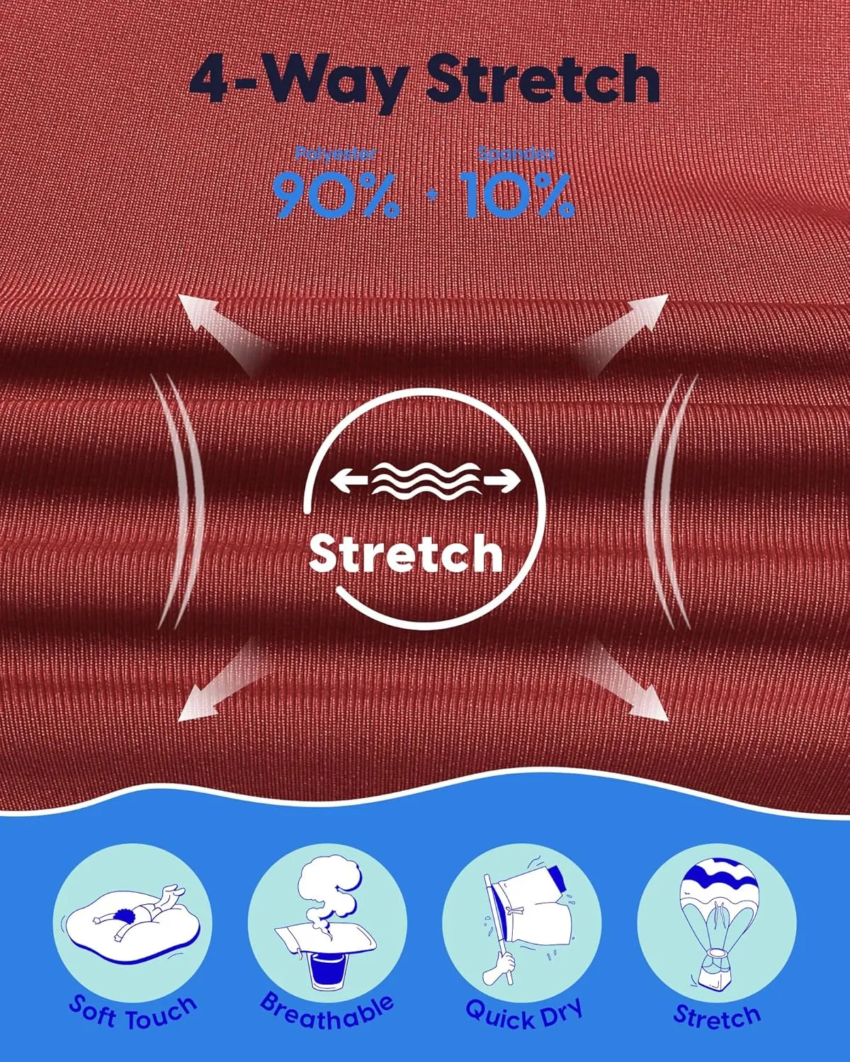 maamgic 7 Inch Mens Swim Trunks with Compression Liner Board Shorts with Zippered Pocket Bathing Suit for Beach Vacation