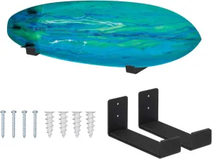 Mind and Action Solid Aluminum Surfboard Wall Rack, Snowboard Display Mount,Short Board & Long Board Storage