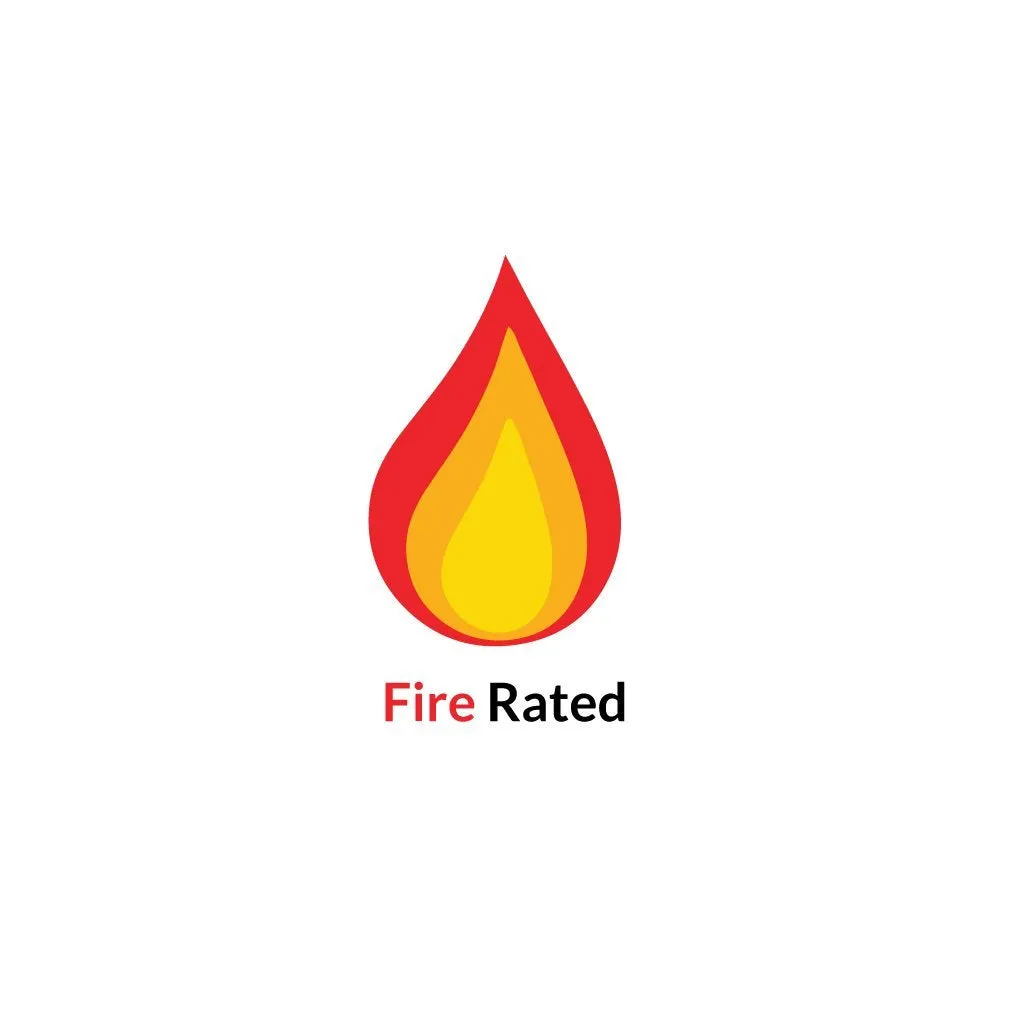 Pamplona White Primed Flush Fire Internal Door - 1/2 Hour Fire Rated