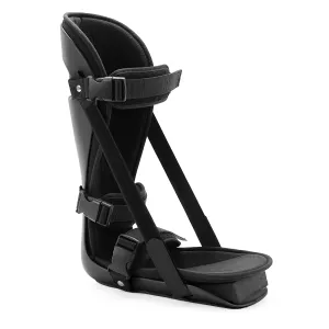 Plantar Fasciitis Night Splint, Adjustable Foot Brace for Pain Relief, Achilles Tendonitis Night Splint(Black Shell and Black lining L)