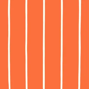 Siesta Walls - Striped - Cream & Orange