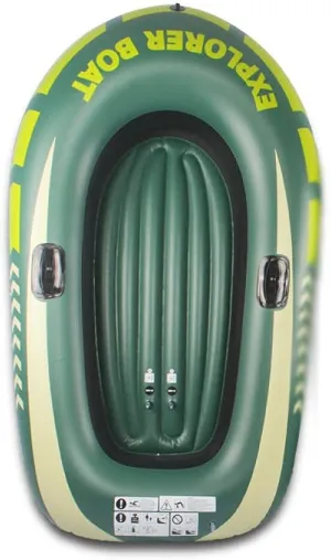 TEmkin 2-3 Person Inflatable Boat,Heavy Duty Inflatable Kayak Fishing Boat Inflatable Boat, PVC Kayak, Thickened Drifting Boat (for 2 People A)