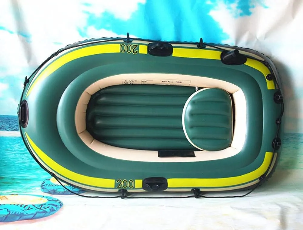 TEmkin 2-3 Person Inflatable Boat,Heavy Duty Inflatable Kayak Fishing Boat Inflatable Boat, PVC Kayak, Thickened Drifting Boat (for 2 People A)