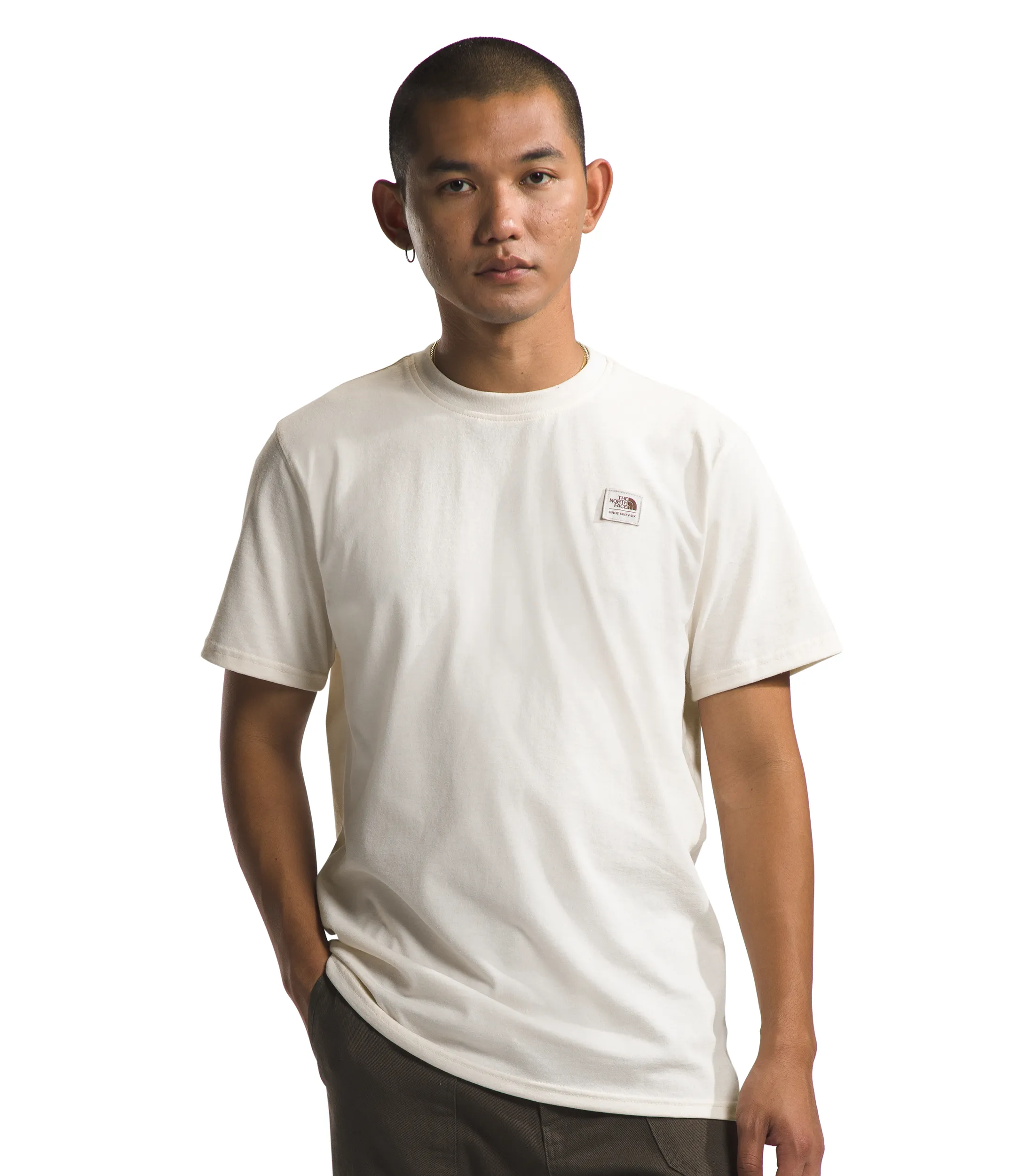 The North Face Men's S/S Heritage Patch Heathered Tee