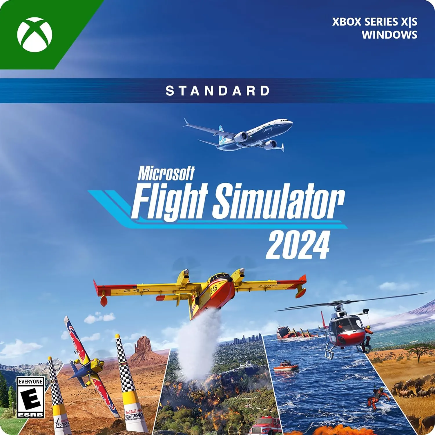 Thrustmaster Hotas One   Microsoft Flight Simulator 2024 Standard [Digital Code]  Play on Xbox Series X|S and Windows PC
