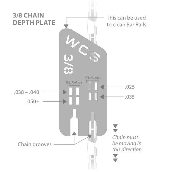 West Coast Saw Chain Depth Plate 038 (3/8")