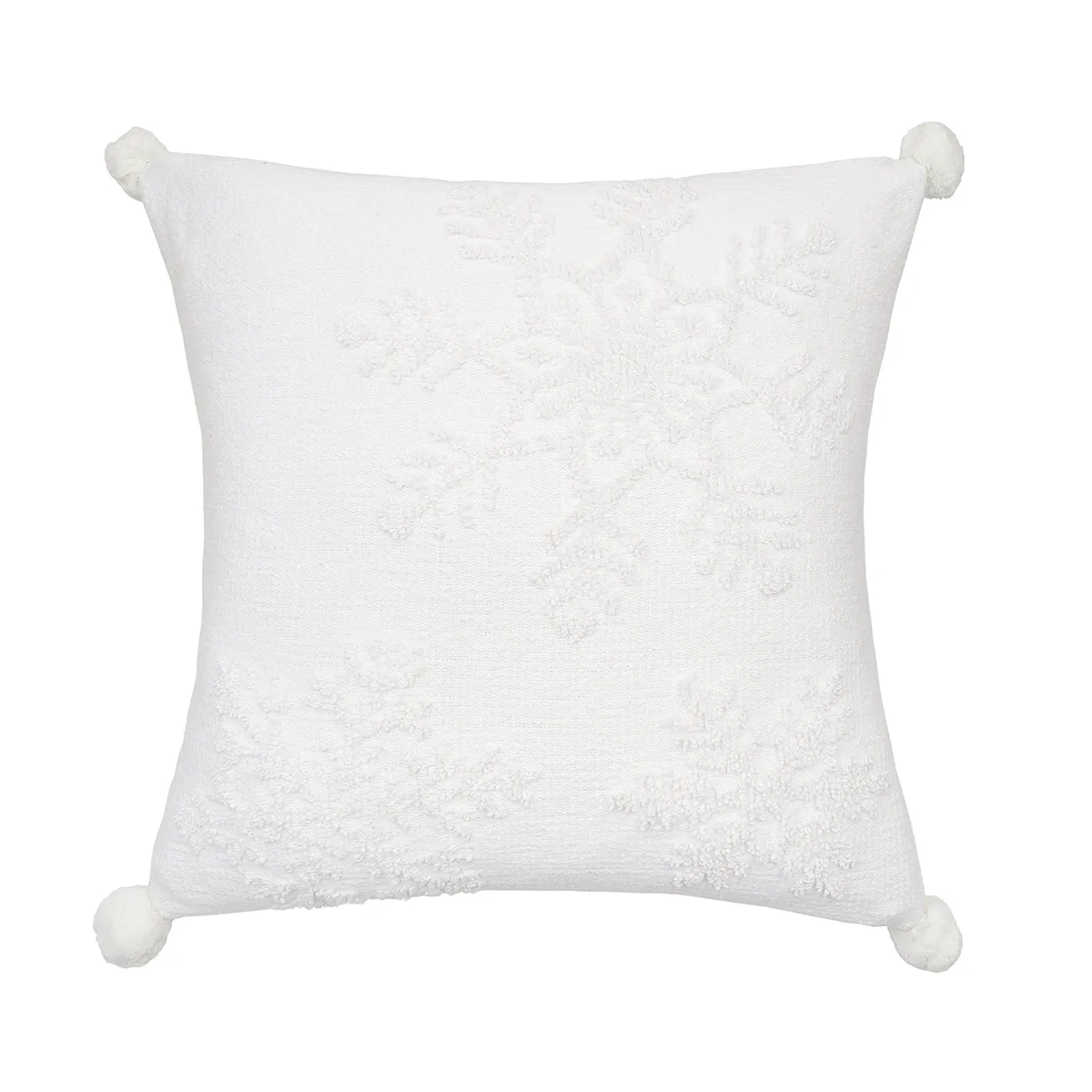 White Snowflake Pillow